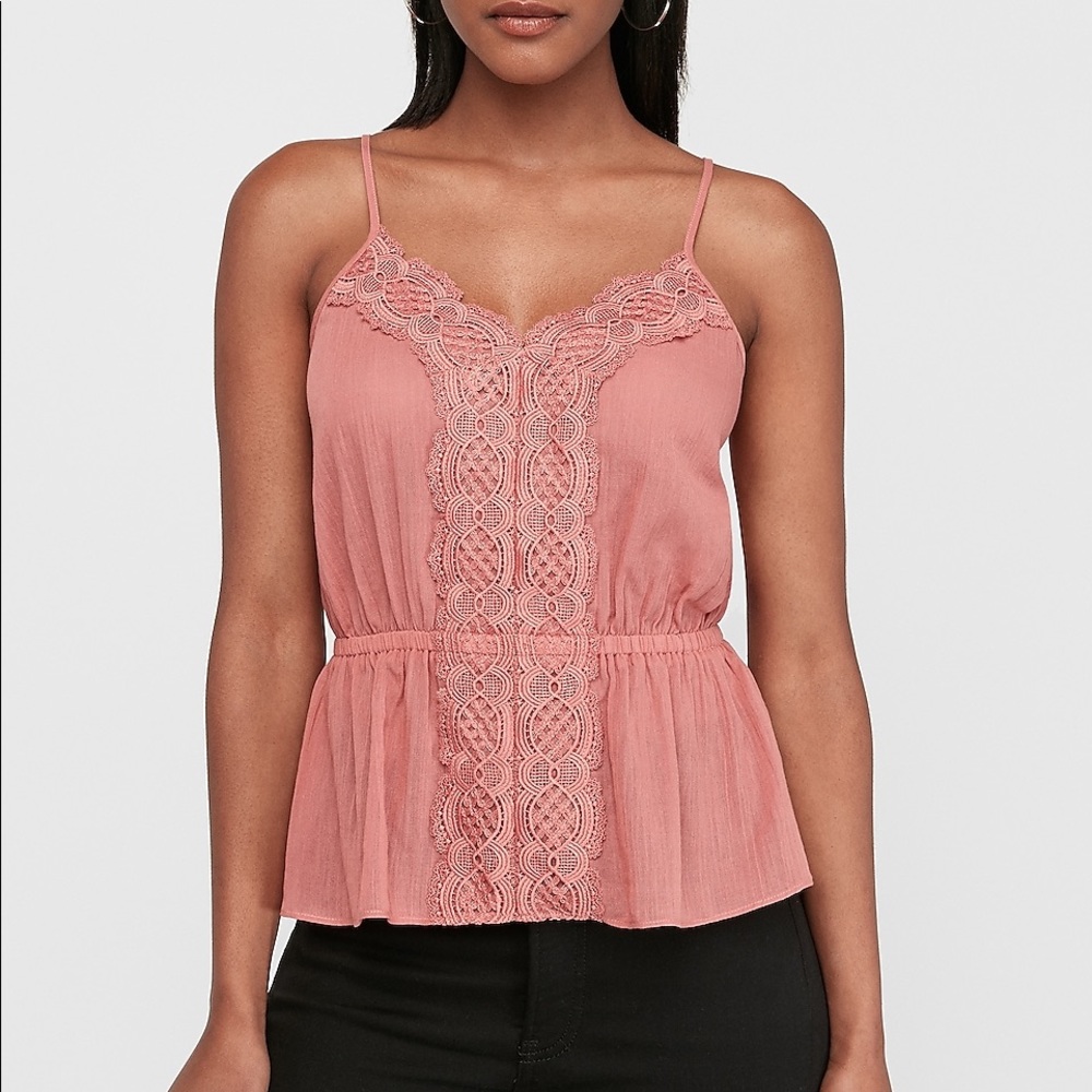 Gorgeous Express Lace Peplum Cami